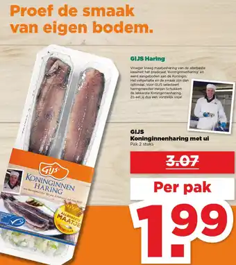 PLUS GIJS Koninginnenharing met ui aanbieding