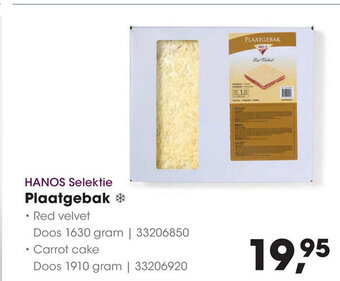 HANOS HANOS Selektie Plaatgebak * aanbieding