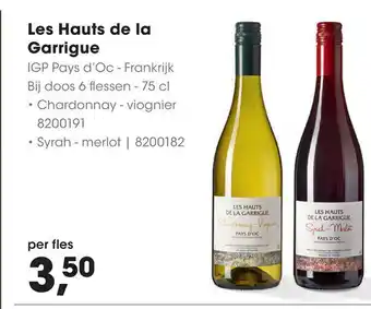 HANOS Les Hauts de la Garrigue 75 cl aanbieding