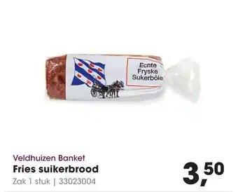 HANOS Veldhuizen Banket Fries suikerbrood Zak 1 stuk | 33023004 aanbieding