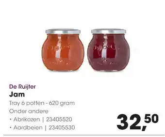 HANOS De Ruijter Jam Tray 6 potten - 620 gram aanbieding