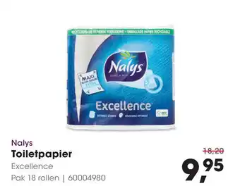 HANOS Nalys Toiletpapier Pak 18 rollen | 60004980 aanbieding