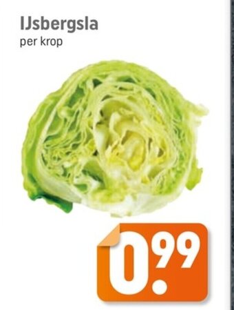 Dagwinkel IJsbergsla per krop aanbieding