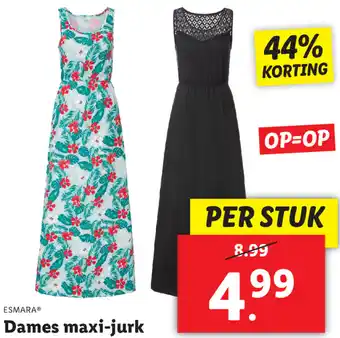 Lidl Dames mazi jurk aanbieding