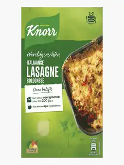 Flink Knorr wereldgerechten lasagne bolognese 191g aanbieding
