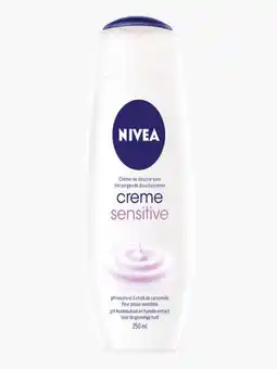 Flink Nivea creme sensitive verzorgende douchecrème 250ml aanbieding