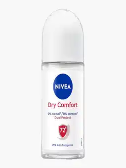 Flink Nivea deo dry comfort roller 50ml aanbieding