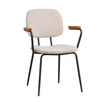 fonQ Bronx71 scandinavische eetkamerstoel oskar beige gerecyclede stof aanbieding
