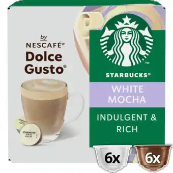 Koffievoordeel.nl Starbucks - white mocha - 6+6 cups aanbieding