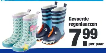 ALDI Gevoerde VO regenlaarzen aanbieding