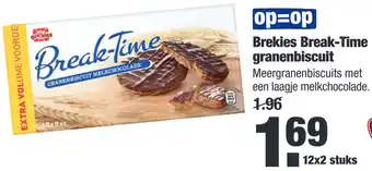 ALDI Brekies Break-Time granenbiscuit aanbieding