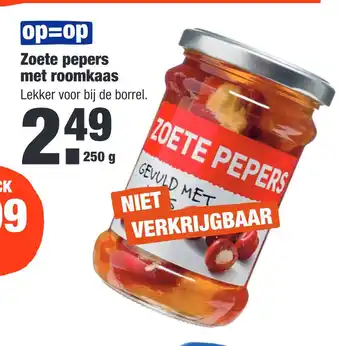 ALDI Zoete pepers met roomkaas aanbieding