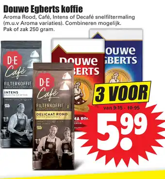 Dirk Douwe Egberts koffie aanbieding