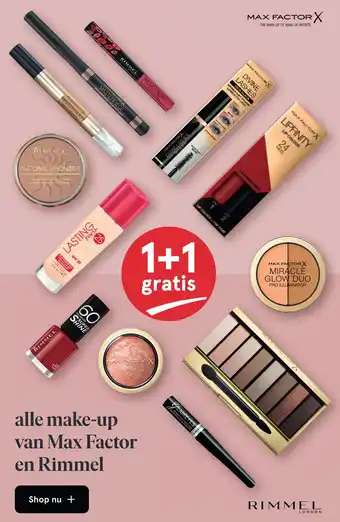 Etos alle make-up van Max Factor en Rimmel aanbieding