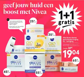 Etos Alle Nivea dames gezichtsverzorging en -reiniging aanbieding