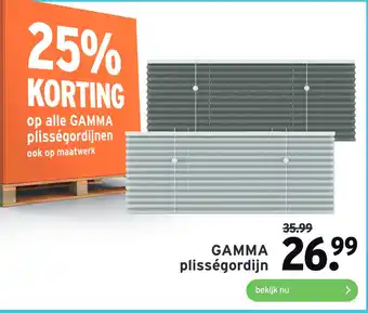 GAMMA Alla Gamma plisségordijnen aanbieding