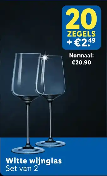 Lidl Witte wijnglas aanbieding