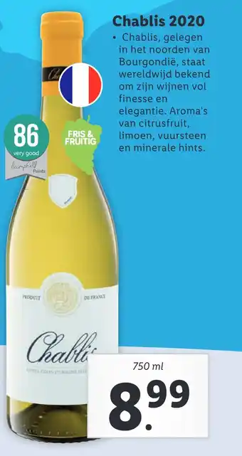 Lidl Chablis 2020 aanbieding