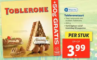 Lidl Tobleronetaart aanbieding