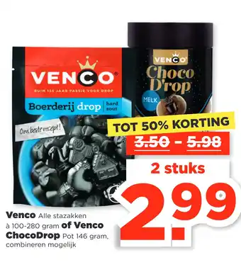 PLUS Venco of Venco ChocoDrop aanbieding