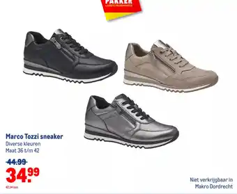 Makro Marco Tozzi sneaker Diverse kleuren Maat 36 t/m 42 aanbieding