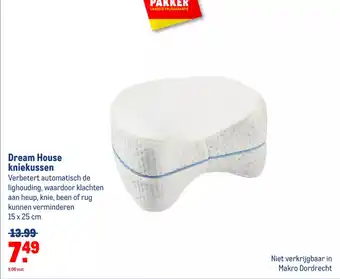 Makro Dream House kniekussen 15 x 25 cm aanbieding