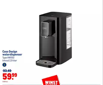 Makro Caso Design waterdispenser Type HW550 Inhoud 2,9 liter aanbieding