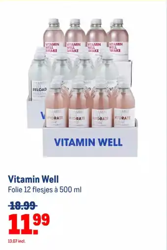 Makro Vitamin Well Folie 12 flesjes à 500 ml aanbieding