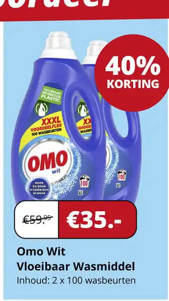 Voordeeldrogisterij Omo Wit Vloeibaar Wasmiddel aanbieding