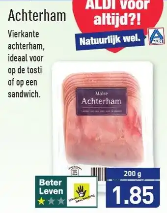 ALDI Achterham 200g aanbieding