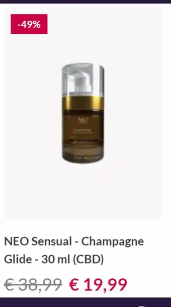 Christine le Duc NEO Sensual - Champagne Glide - 30 ml (CBD) aanbieding