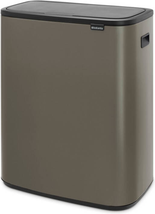 Brabantia bo touch bin 60 liter platinum + vuilniszakken (120 stuks