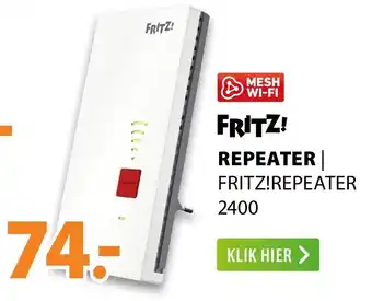 Expert Fritz! Repeater 2400 aanbieding