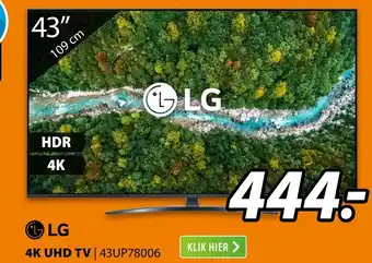 Expert LG 4K UHD TV | 43UP78006 aanbieding