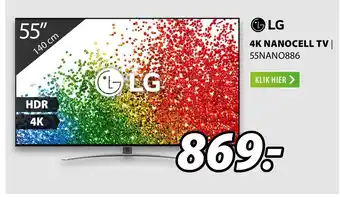 Expert LG 4K NANOCELL TV | 55NANO866 aanbieding