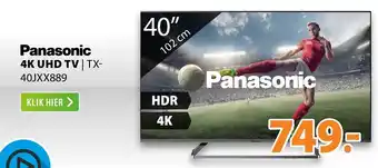 Expert Panasonic 4K UHD TV | TX-40JXX889 aanbieding