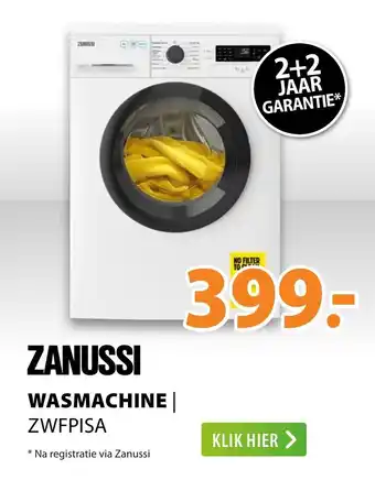 Expert ZANUSSI Wasmachine | ZWFPISA aanbieding