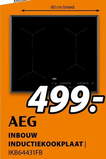 Expert AEG Inbouw inductiekookplaat | IKB64431FB aanbieding