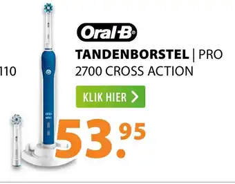 Expert Oral-B Elektrische tandenborstel | PRO 2700 CROSS ACTION aanbieding