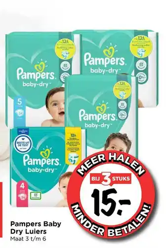 Vomar Voordeelmarkt Pampers baby dry luiers aanbieding