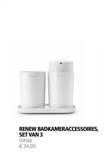 Brabantia Renew badkameraccessoires set van 3 aanbieding