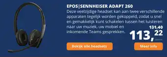 Paradigit EPOS|Sennheiser Adapt 260 aanbieding