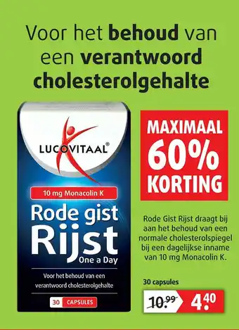 Lucovitaal Lucovitaal rode gist rijs one a day aanbieding