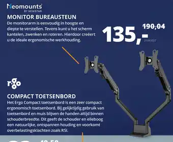 Paradigit Neomounts by Newstar Monitor bureausteun aanbieding