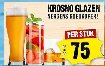 Dirck 3 Krosno glazen aanbieding