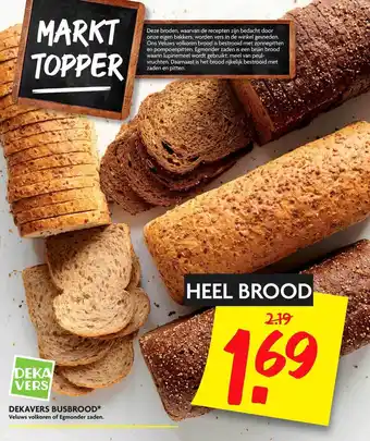 Dekamarkt Dekavers Busbrood aanbieding