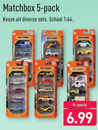 ALDI Matchbox 5-pack aanbieding