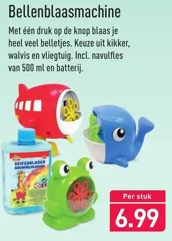 ALDI Bellenblaasmachine aanbieding