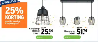 GAMMA op alle overige hanglampen aanbieding