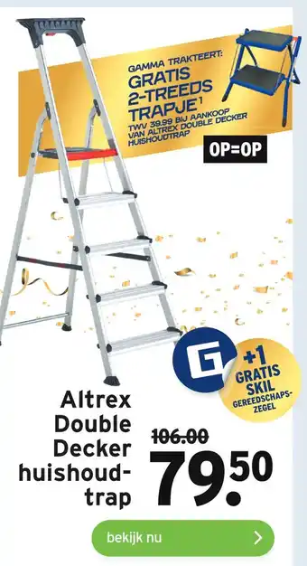 GAMMA Altrex Double Decker huishoud- trap aanbieding